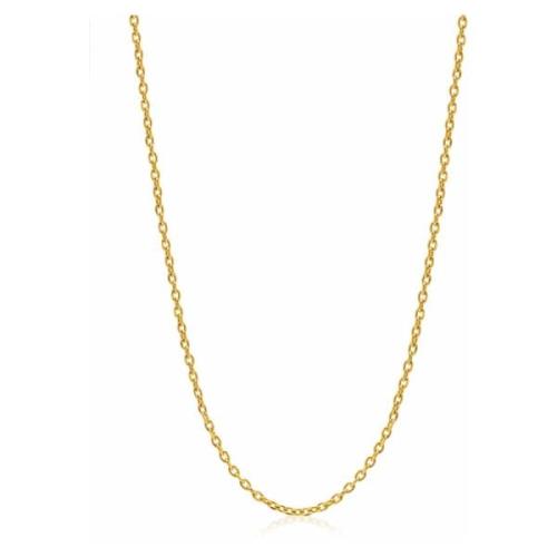 Mens Gold Cable Chain Nialaya , Yellow , Heren