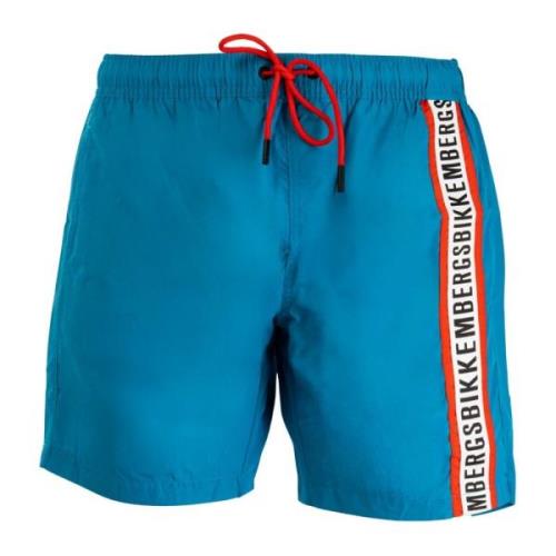 Heren Mediterrane Blauwe Boxer Zwemkleding Bikkembergs , Blue , Heren