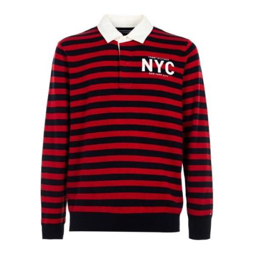 Rode Heren Trui Outlet Prijs Tommy Hilfiger , Red , Heren