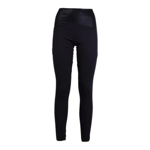 Sportieve Zwarte Leggings voor Vrouwen Trussardi , Black , Dames