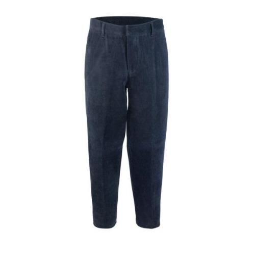 Blauwe Chino Broek Regular Fit Emporio Armani , Blue , Heren