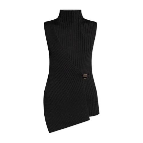 Ribgebreide top Jil Sander , Black , Dames