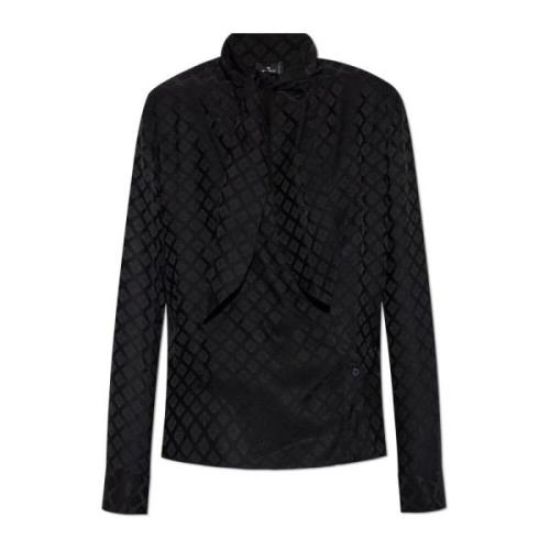 Top met diepe halslijn Etro , Black , Dames