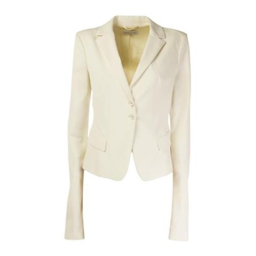 Elegante witte blazer voor vrouwen Patrizia Pepe , Beige , Dames