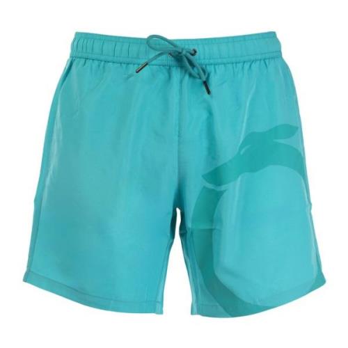 Trendy Zomer Boxershorts voor Mannen Trussardi , Blue , Heren