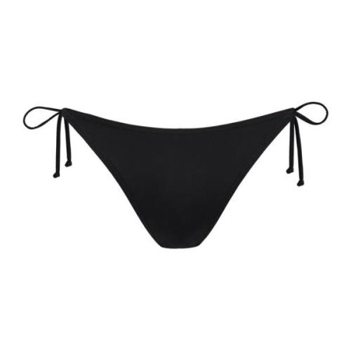 Solid Tanga Bikini Slip Barts , Black , Dames