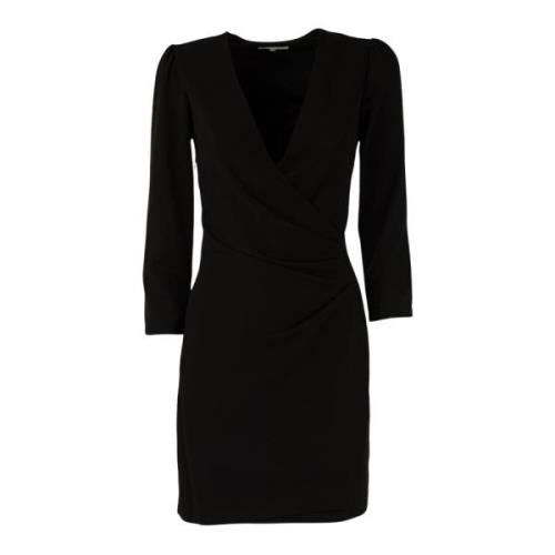 Elegante Korte Zwarte Jurk Vrouwen Patrizia Pepe , Black , Dames