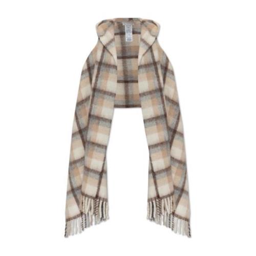 Poncho met capuchon Woolrich , Beige , Dames