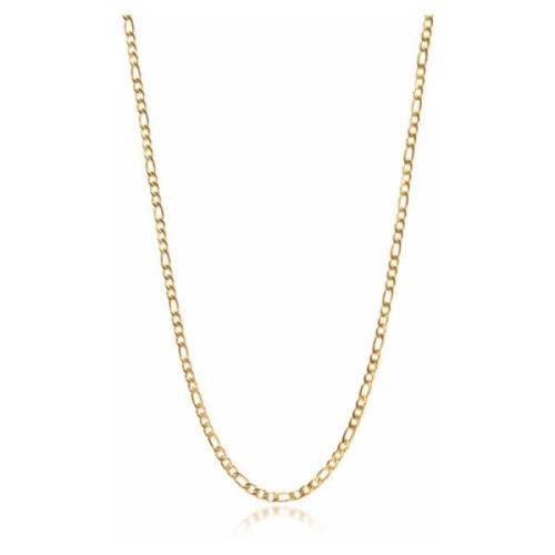 Mens Gold Figaro Chain in 3mm Nialaya , Yellow , Heren