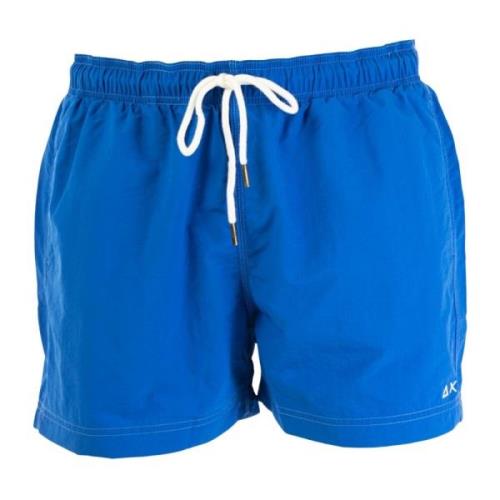 Heren Zwemboxer Blauwe Zomerstijl Sun68 , Blue , Heren