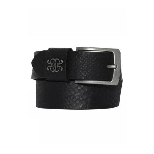 Carolina Leren Riem Zwart Gustav , Black , Dames