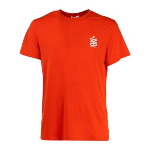 Stijlvolle T-Shirt Collectie voor Mannen Bikkembergs , Orange , Heren