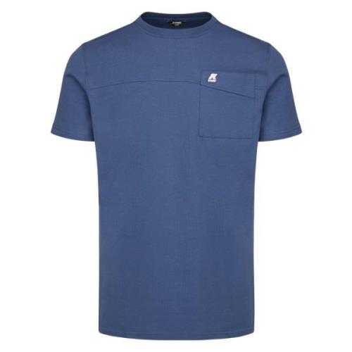 Upgrade je casual garderobe met 732 Blue Indigo T-Shirt K-Way , Blue ,...