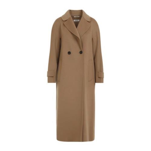 Dubbelborstige Kameljas Max Mara , Brown , Dames