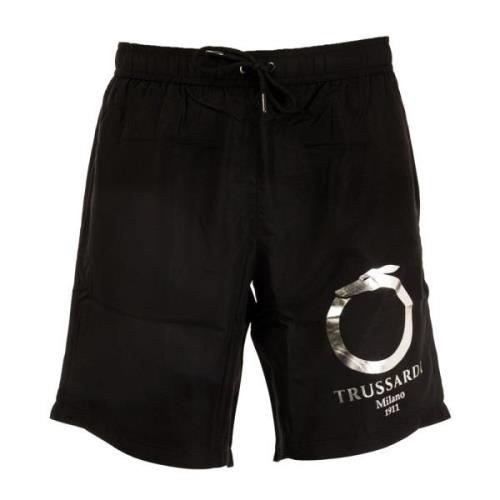 Trendy Zomer Boxershorts voor Mannen Trussardi , Black , Heren