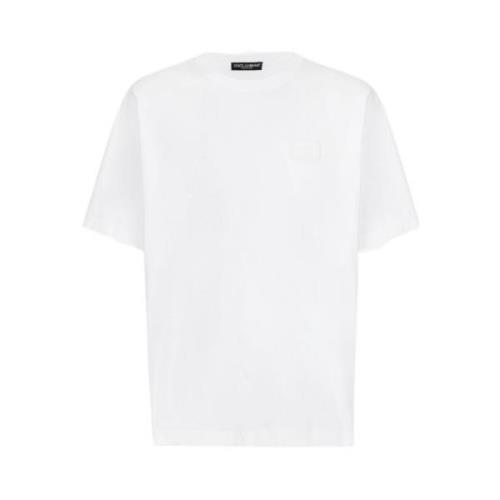 Witte T-shirt Dolce & Gabbana , White , Heren