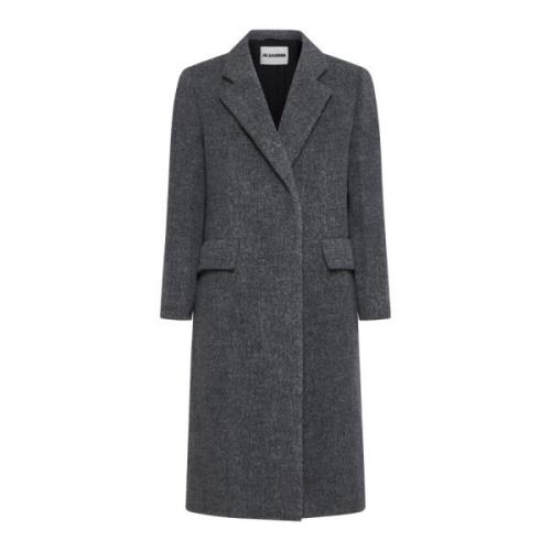 Trendy Coat Selection Jil Sander , Gray , Dames