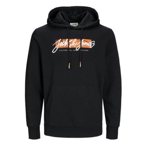 Comfort Hoodie LEY Jack & Jones , Black , Heren