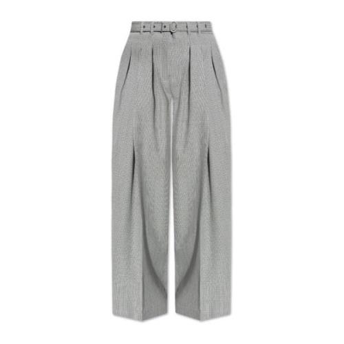 Geruite broek Jil Sander , Gray , Dames