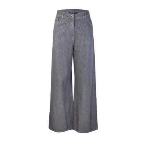 Authentieke Grijze Denim Jeans Patrizia Pepe , Gray , Dames