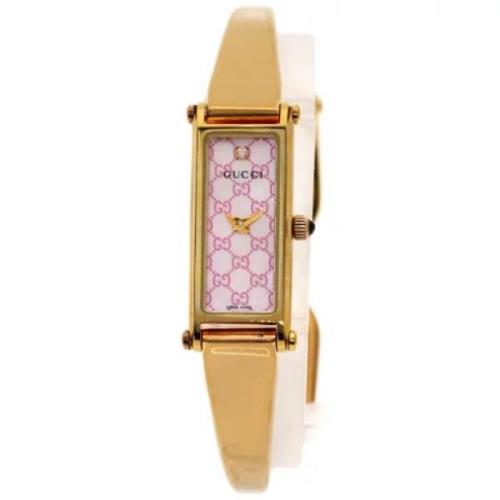 Pre-owned Stainless Steel watches Gucci Vintage , Pink , Dames