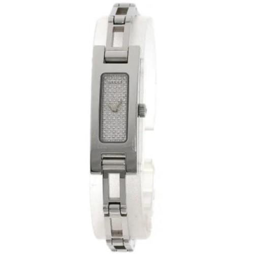 Pre-owned Stainless Steel watches Gucci Vintage , Gray , Dames