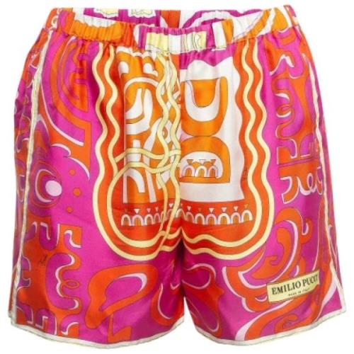 Pre-owned Silk bottoms Emilio Pucci Pre-owned , Multicolor , Dames