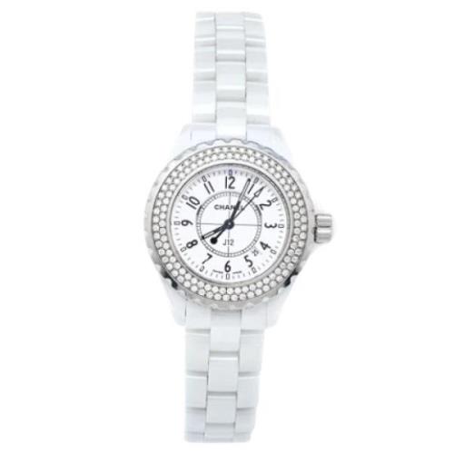 Pre-owned Stainless Steel watches Chanel Vintage , White , Dames