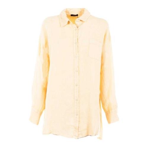 Beige Zomer Shirt voor Vrouwen Fracomina , Beige , Dames