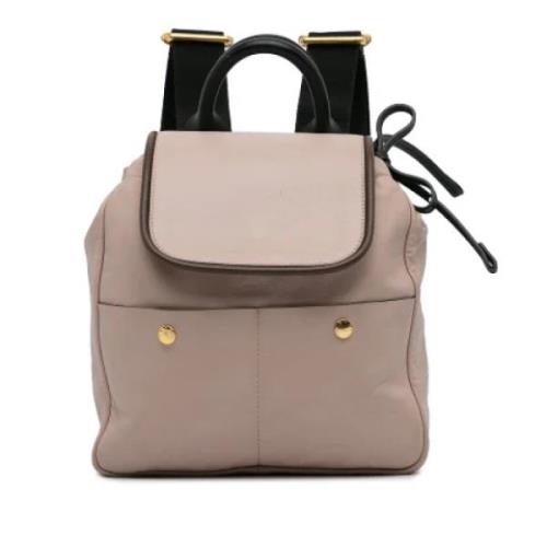 Pre-owned Leather backpacks Marni Pre-owned , Beige , Dames