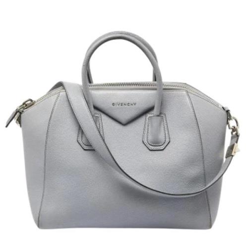 Pre-owned Leather handbags Givenchy Pre-owned , Gray , Dames