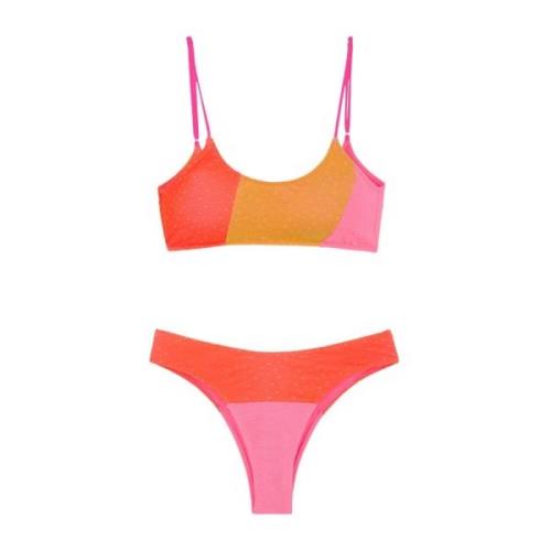 Bikinitop EN Broekje Americano Vast Ethos F**k , Pink , Dames