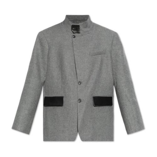 Blazer met visgraatpatroon The Mannei , Gray , Dames