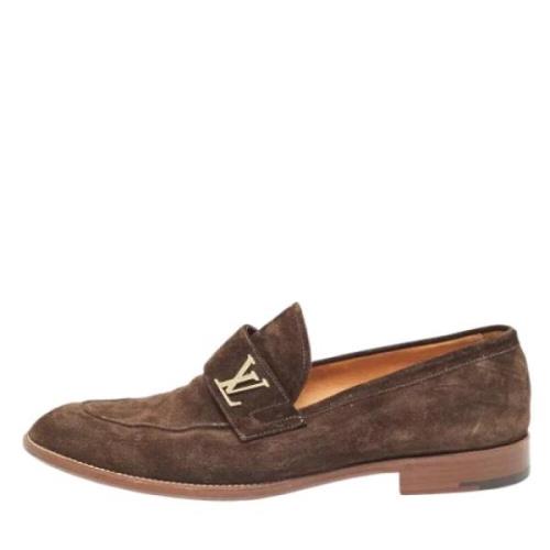 Pre-owned Suede flats Louis Vuitton Vintage , Brown , Heren