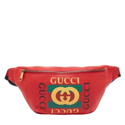 Pre-owned Leather gucci-bags Gucci Vintage , Red , Heren