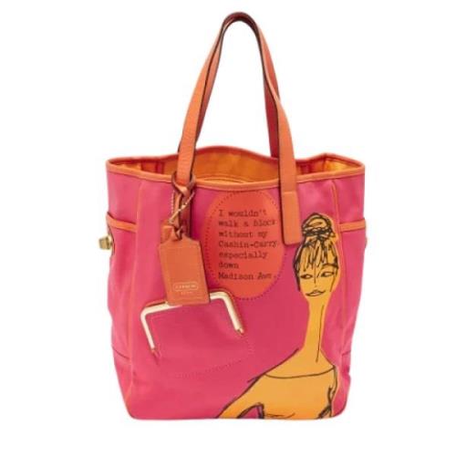 Pre-owned Canvas totes Coach Pre-owned , Pink , Dames