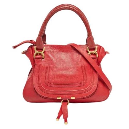 Pre-owned Leather shoulder-bags Chloé Pre-owned , Red , Dames