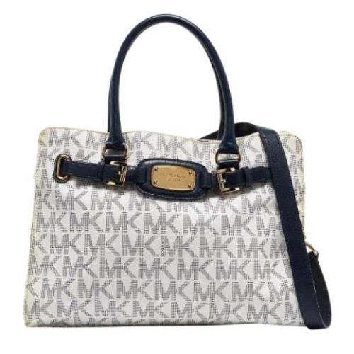 Pre-owned Coated canvas handbags Michael Kors Pre-owned , White , Dame...