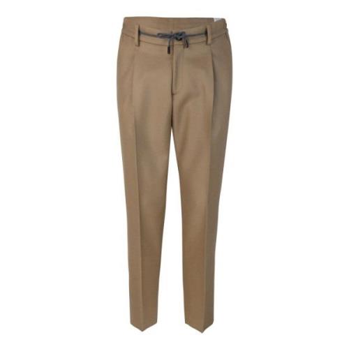 Bruine Chino Broek met Zakken Lubiam , Brown , Heren