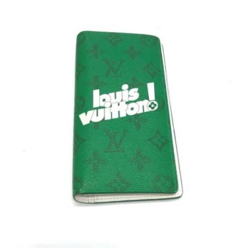 Pre-owned Fabric wallets Louis Vuitton Vintage , Green , Dames