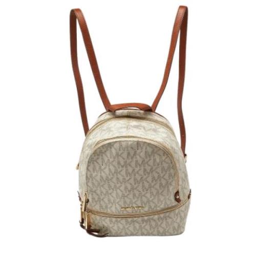 Pre-owned Coated canvas backpacks Michael Kors Pre-owned , White , Dam...