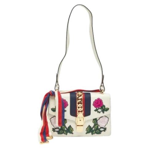 Pre-owned Fabric gucci-bags Gucci Vintage , White , Dames