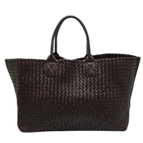 Pre-owned Leather totes Bottega Veneta Vintage , Brown , Dames