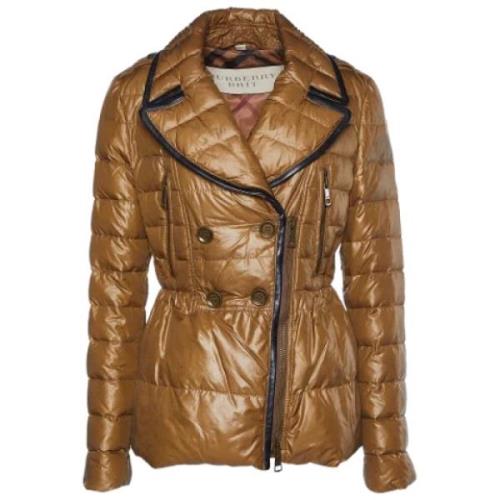 Pre-owned Nylon outerwear Burberry Vintage , Brown , Dames