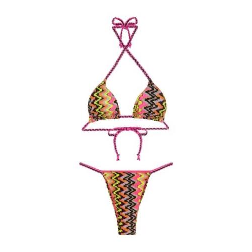 Bikini Triangolo E Slip Fisso Ethos F**k , Multicolor , Dames