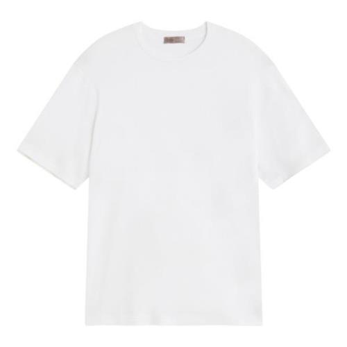 Crepe Jersey T-shirt Herno , White , Heren