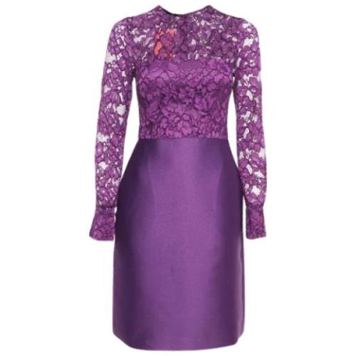 Pre-owned Lace dresses Carolina Herrera Pre-owned , Purple , Dames