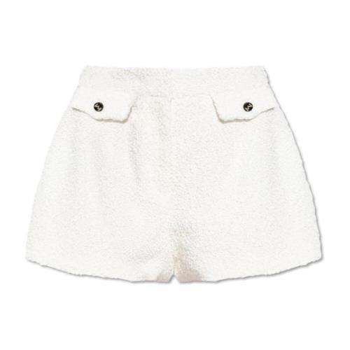 Broek met decoratieve kleppen The Mannei , White , Dames