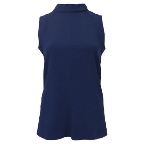 Pre-owned Polyester tops Balenciaga Vintage , Blue , Dames