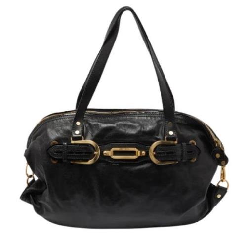 Pre-owned Leather shoulder-bags Jimmy Choo Pre-owned , Black , Dames